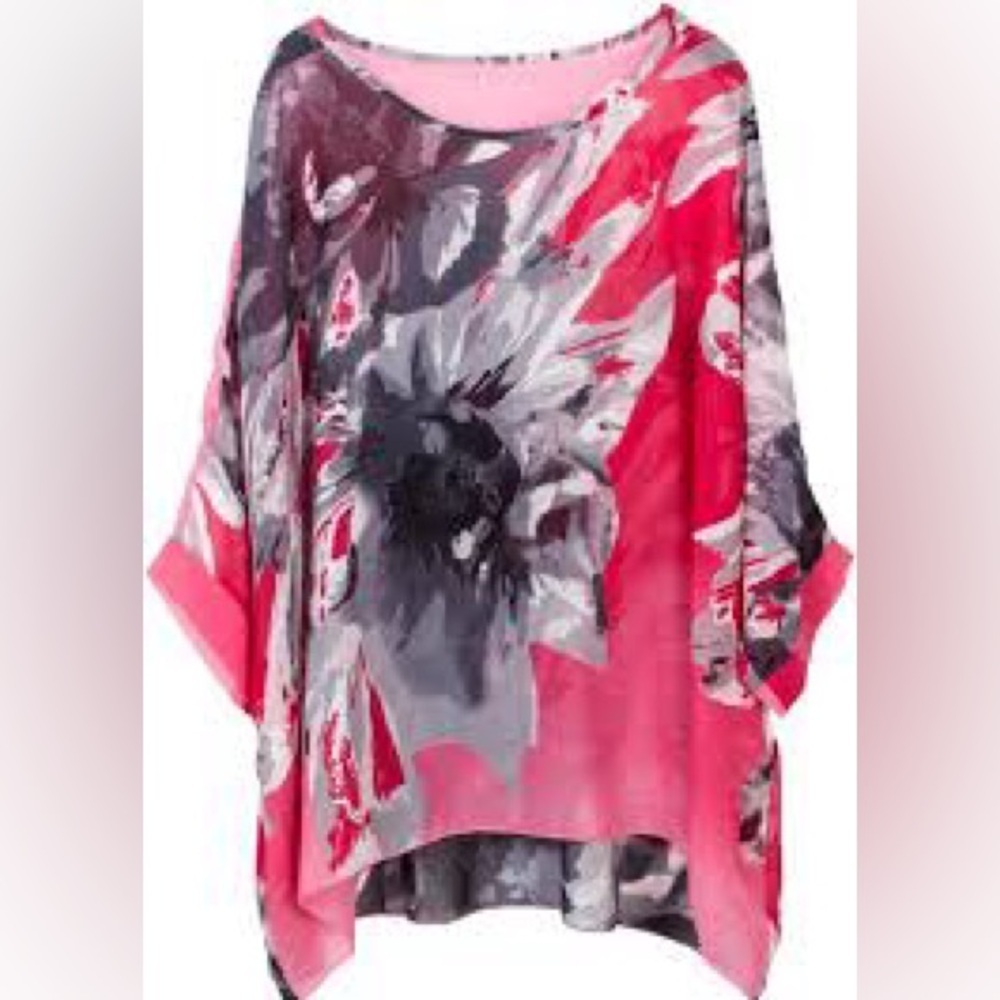 Wiwish Women's Bohemian Style Summer Beach Lagenlook Top